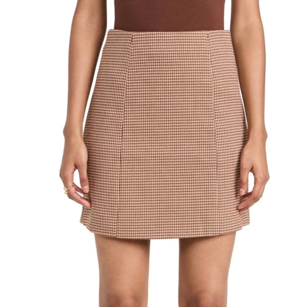 NWT Favorite Daughter Houndstooth Mini Skirt Size 10
